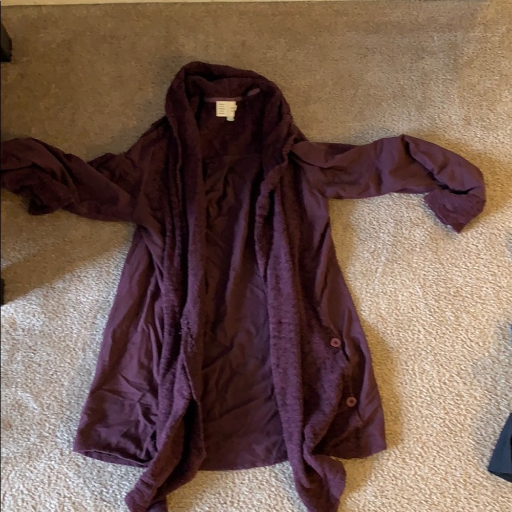 Lounging sweater in maroon